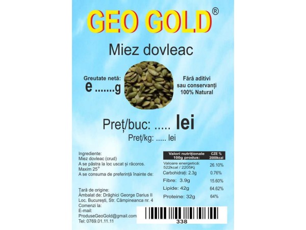 GEO GOLD - Miez dovleac 100g